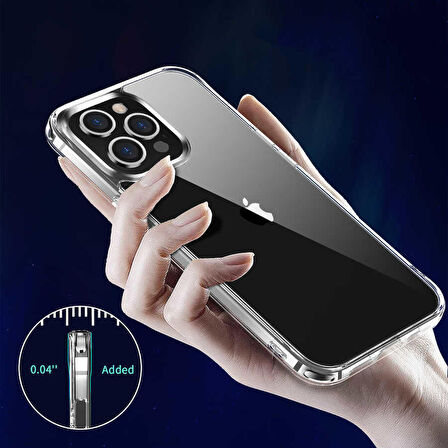 Gpack Apple iPhone 13 Pro Kılıf Forst Lüx TPU Şeffaf Koruma