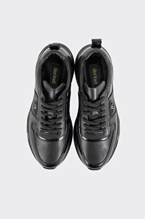 Bağcıklı Hakiki Deri Erkek Sneaker 