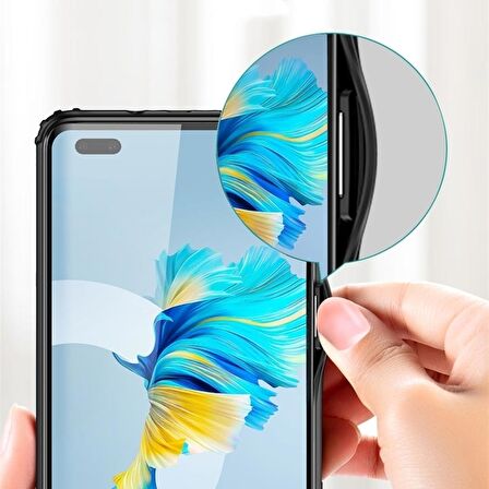 Smcase Huawei Mate 40 Pro Kılıf Volk Darbe Korumalı Mat Tpu Silikon  Tam Kapatan Ekran Koruyucu
