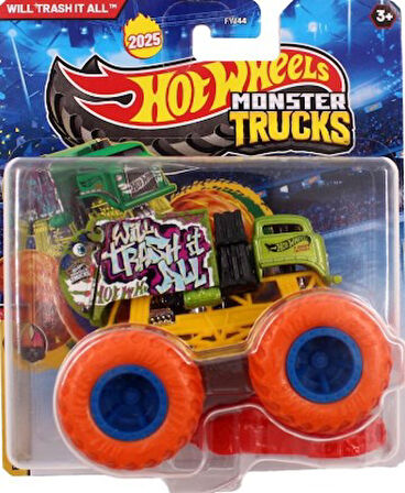 Hot Wheels Monster Trucks Arabalar 1:64 WILL TRASH IT ALL-JCF04