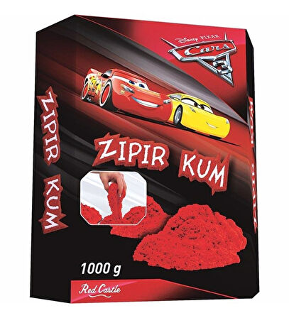 Red Castle Cars 3 Zıpır Kinetik Kum 1000 Gr Eğitici Oyuncak Deniz Kumu