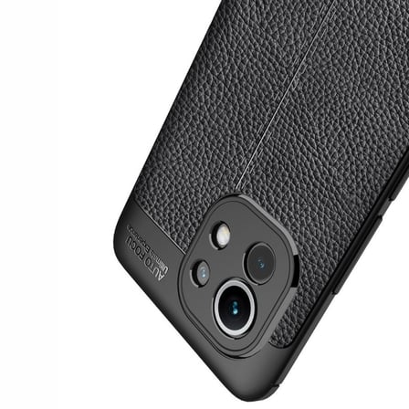 Smcase Xiaomi Mi 11 Kılıf Lüks Kamera Korumalı Deri Dokulu Silikon  Tam Kapatan Ekran Koruyucu