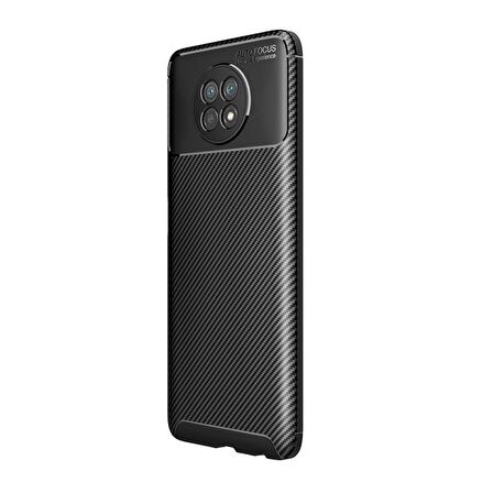 Smcase Xiaomi Redmi Note 9 5g Kılıf Karbon Dokulu Dizayn Silikon