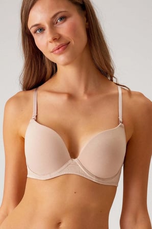 Pierre Cardin Paris Cotton Balenli Desteksiz Sütyen Ten 6400