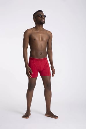 Erkek Kırmızı-lacivert-gri Tender Cotton Boxer 3'lü Paket 9673