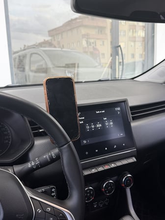 Renault Clio 5, 5.5 Uyumlu Araca Özel MagSafe Telefon Tutacagı 2020-2026 Model Soldan Aparatlı