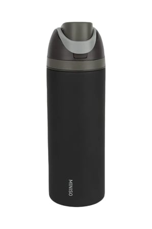 Miniso Lisanslı Dopamin Serisi Pipetli Çelik Termos 720 mL – Pratik Sıcak & Soğuk Kullanım