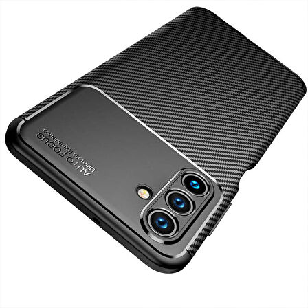 Gpack Samsung Galaxy A13 Kılıf Negro Karbon Görünüm Korumalı Dizayn Silikon