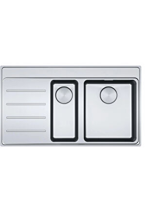 Franke Mythos Myx 251-86 Tpl Sol Damlalıklı Çelik Evye