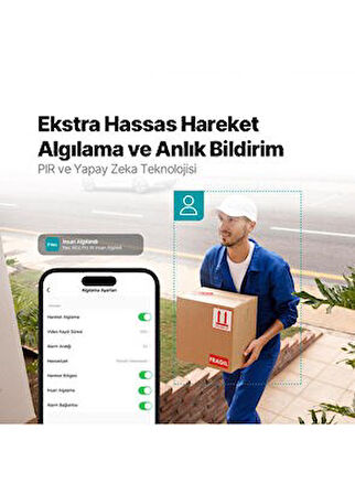 Ttec Wizi Pro W Full HD İç ve Dış Mekan Bataryalı Wi-Fi Akıllı Kamera