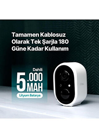 Ttec Wizi Pro W Full HD İç ve Dış Mekan Bataryalı Wi-Fi Akıllı Kamera