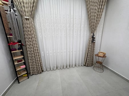 NİVEMESHOME SEDEF VİZON  1/3  PİLELİ  TÜL PERDE APM