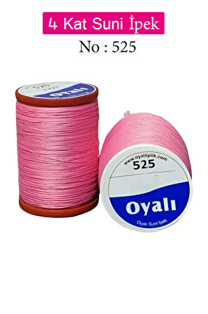 Oyalı 4 Kat Suni İpek İplik İğne Oyası Boncuk İpi Tığ Oyası No:525