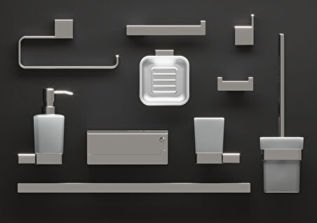 Line Bathroom AVERTA SABUNLUK 127106 BUZLU CAM Krom