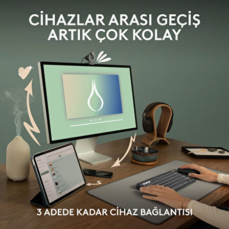 Logitech M350s Pebble 2 Bluetooth Kablosuz Sessiz Kompakt Mouse - Siyah