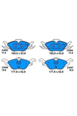 0986424456 Fren Balatası On Opel Astra G Bm 98-07 1605070