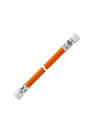 Gok G1/4 Cf8 Plastik 75cm 8mm Boru Bağlantılı Karavan Gaz Hortumu Turuncu