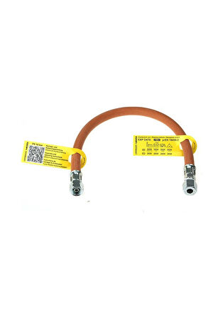 Gok G1/4 Cf8 Plastik 75cm 8mm Boru Bağlantılı Karavan Gaz Hortumu Turuncu