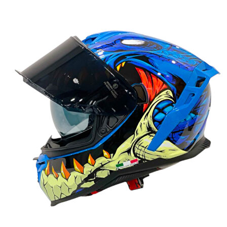 Sway Kapalı Kask Sw 867 Storm Mavi