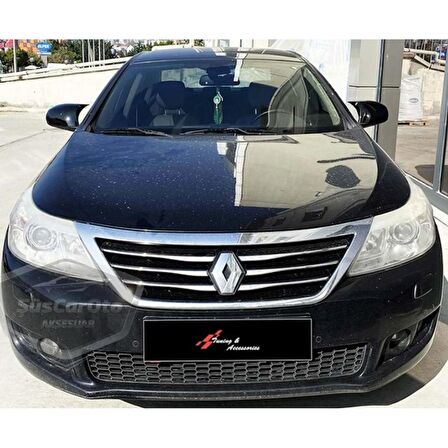 Renault Latitude 2010-2015 Batman Yarasa Ayna Kapağı Piano Black ABS Plastik
