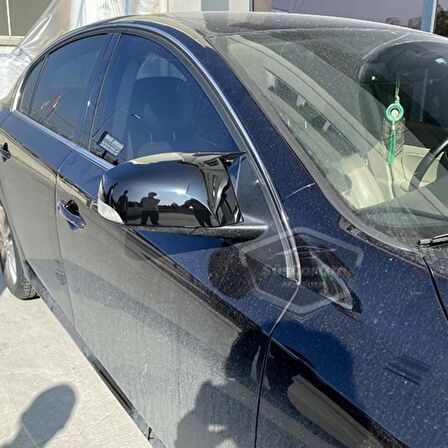 Renault Latitude 2010-2015 Batman Yarasa Ayna Kapağı Piano Black ABS Plastik