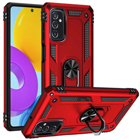 Gpack Samsung Galaxy M52 Kılıf Vega Tank Standlı Yüzüklü MıknatıslıNano Glass