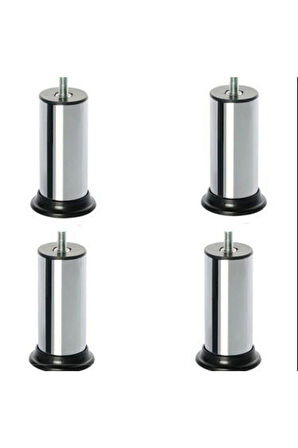 Baza Koltuk Kanepe Ayağı Civatalı 12 Cm (4 Adet) M8 Ince Diş