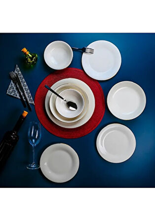 Aryıldız Mia Gold 24 Parça 6 Kişilik Yemek Takımı