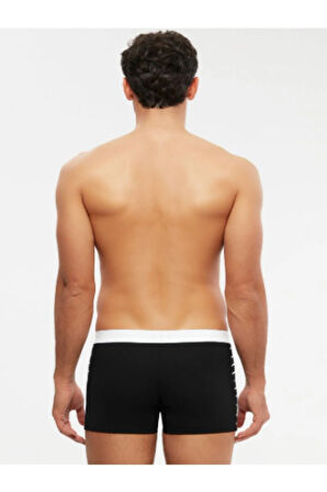 Erkek Siyah Contra Short Boxer