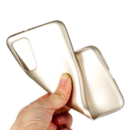 Smcase Samsung Galaxy A02s Kılıf Lüks Mat Silikon  Nano Ekran Koruyucu