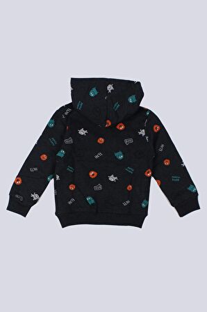 Erkek Bebek Kapşonlu Sweatshirt