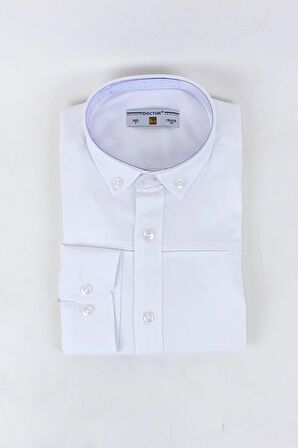 Erkek Çocuk Uzun Kol Elastik Gömlek