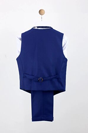 Erkek Çocuk Yakalı Yelek Pantolon Takım