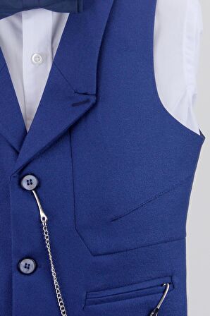 Erkek Çocuk Yakalı Yelek Pantolon Takım