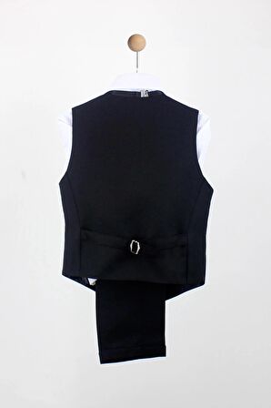 Erkek Çocuk Yakalı Yelek Pantolon Takım