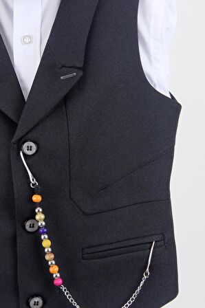 Erkek Çocuk Yakalı Yelek Pantolon Takım