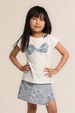 Kız Bebek Pullu Şık Tshirt