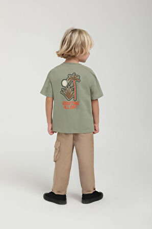 Erkek Bebek Sırt Baskılı Tshirt