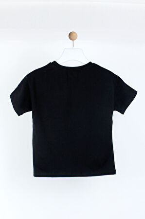 Cichlid Kız Çocuk Örgü Detaylı Tshirt