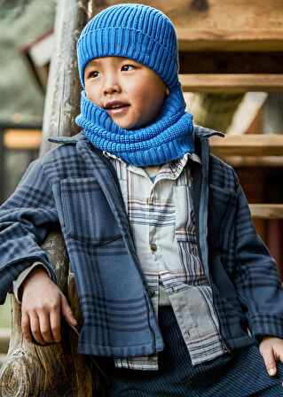 Mayoral Erkek Çocuk İçi Dolgulu Ekose Gömlek