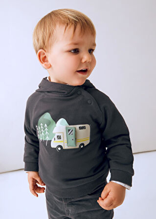 Mayoral Erkek Bebek Kapşonlu Sweatshirt