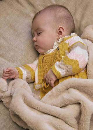 Mayoral Newborn Kız Bebek Triko Salopet Takım