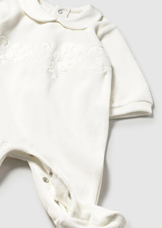 Mayoral Newborn Kız Bebek Kadife Tulum