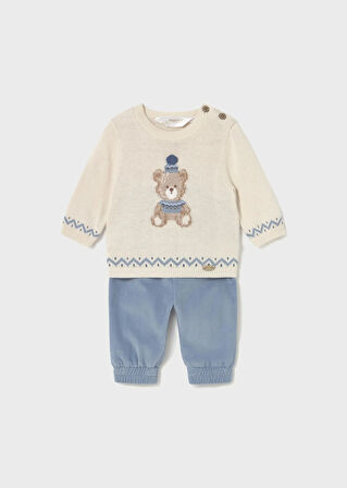 Mayoral Newborn Erkek Bebek Kazak Ve Pantolon Set