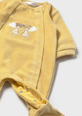 Mayoral Newborn Kız Bebek Kadife Tulum
