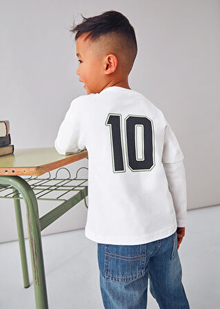 Mayoral Erkek Çocuk Baskılı Sweatshirt