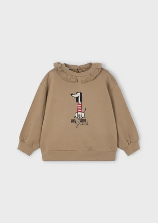 Mayoral Kız Çocuk Sweatshirt Krem