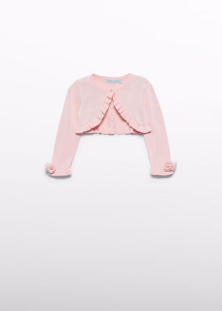 Mayoral Abel Lula Kız Bebek Olive Bolero Pembe