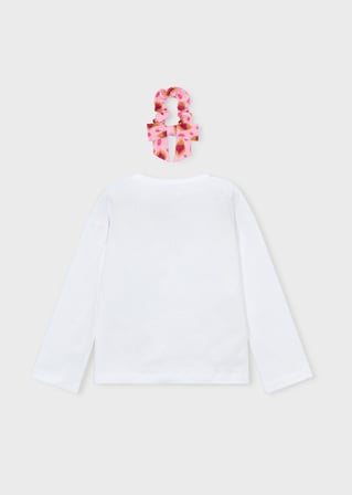 Mayoral Kız Çocuk Toka Ve Sweatshirt Set Beyaz