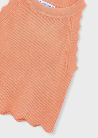 Mayoral Kız Çocuk Nakışlı Askılı Tshirt Turuncu